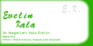 evelin kala business card